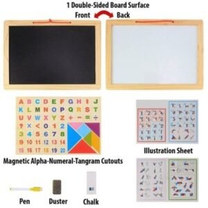 Magnetic Double Sided Wooden Board