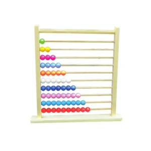 Mathematics Wooden Abacus Large with Plastic Beads