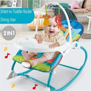 Infant To Toddler 2 In 1 Rocker & Dining Chair With Music